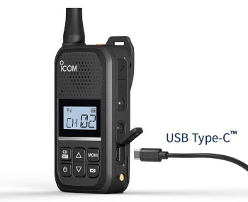 Vista cable USB-C del walkie Icom IC-U20SR