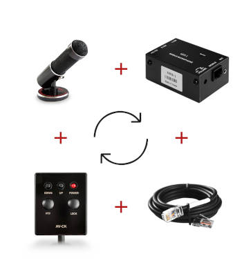 Ejemplo configuración necesaria kit Komunica PWR MF8 Ejemplo configuración necesaria kit Komunica PWR MF8