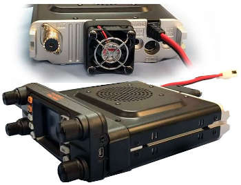 Yaesu FTM-300D vista posterior / lateral