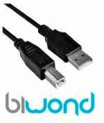 Cable USB 2.0 impressora 3m BIWOND 800801