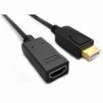 Cable displayport mascle a HDMI femella 30AWG 1080p/60hz ZDP001