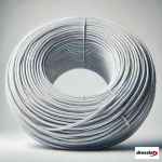 Bobina 100m cable coaxial RG-58 W 50 ohmios - Color blanco
