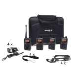 Dynascan R10 Quad pack 4 walkies+maletí+microauriculars, d'ús lliure normes PMR446
