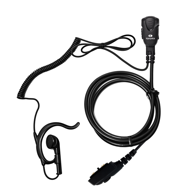 Komunica PWR-PRO-PD705 Microauricular pinganillo ergonmico para walkies Hytera PD-705, PD-785...
