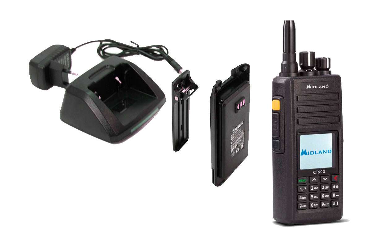 Midland CT990 Walkie bibanda radioafici VHF - UHF amb gran display a color