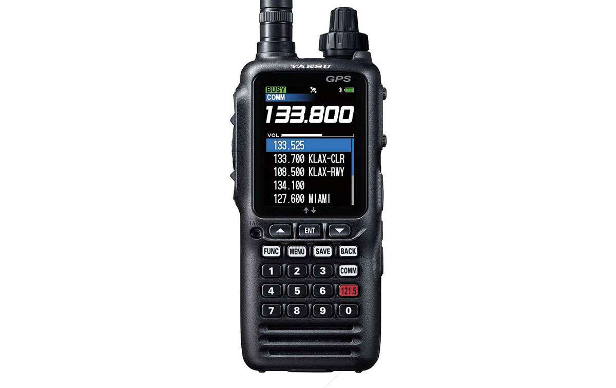 Yaesu FTA-850L walkie banda aria amb GPS, ILS, VOR