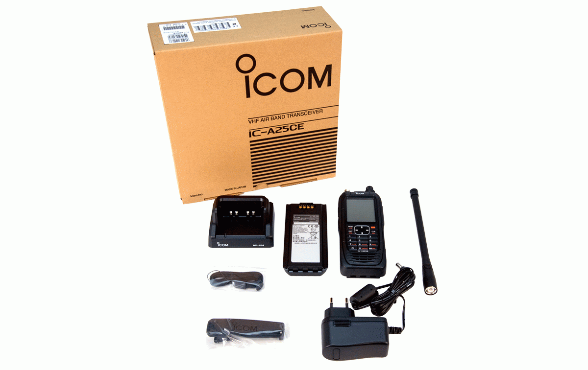 Icom IC-A25CE Walkie banda aerea  VHF de 118 a 137 MHz 6w