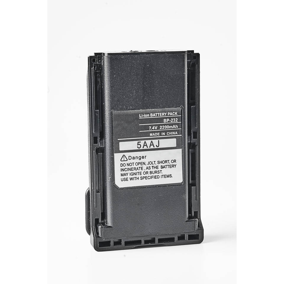 Batera BP-232-LI Li-Ion 7.4V 2200mAh para walkies Icom IC-F43, IC-F44, IC-F33, IC-F16, IC-F26 y similares