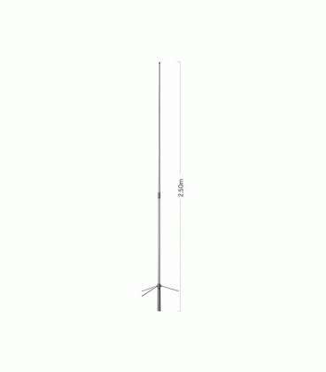 Diamond X-200 Antena base bibanda VHF / UHF, longitud 2,5 m, conector N - Original Japn