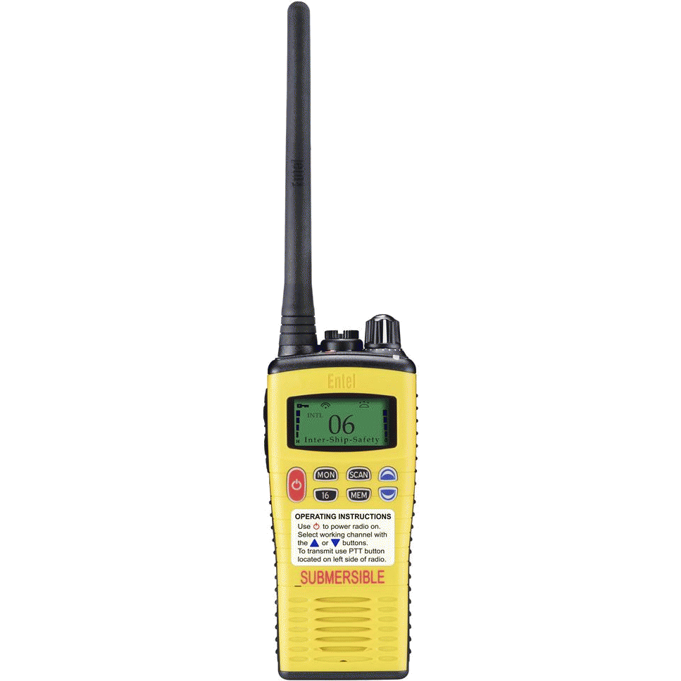 Entel HT649/P2 ATEX GMDSS IP-68 - Walkie VHF per banda marina GMDSS IP-68