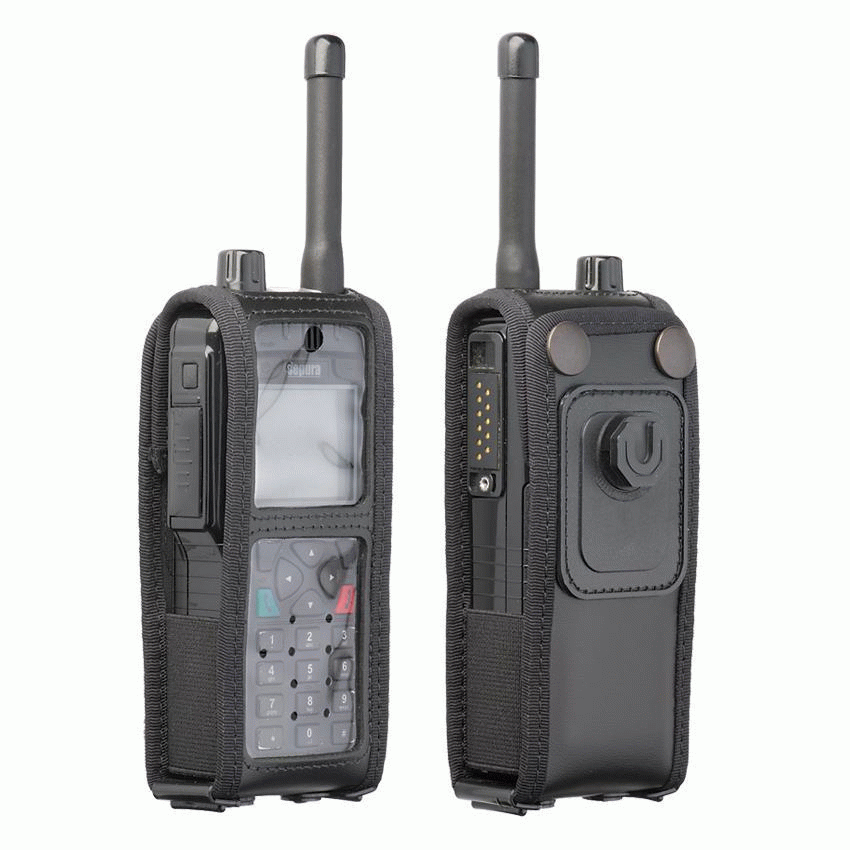 Funda per walkie TETRA Sepura SRP-8000 amb pinça cinturó click fast