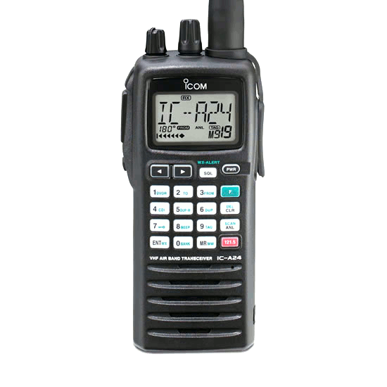Icom IC-A24 walkie banda aviaci amb VOR