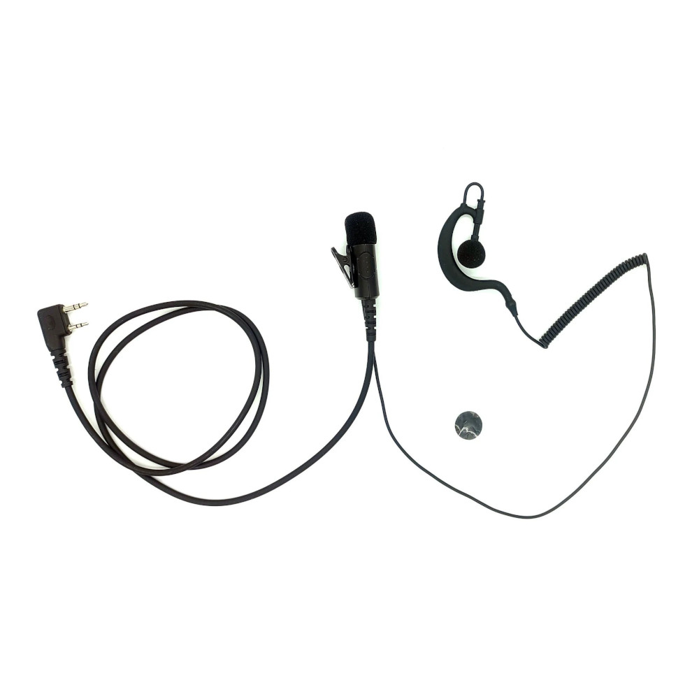 Jetfon JR-E1702 Microauricular pinganillo con cancelacin de ruido para walkies Kenwood/Dynascan/Tecom/HYT