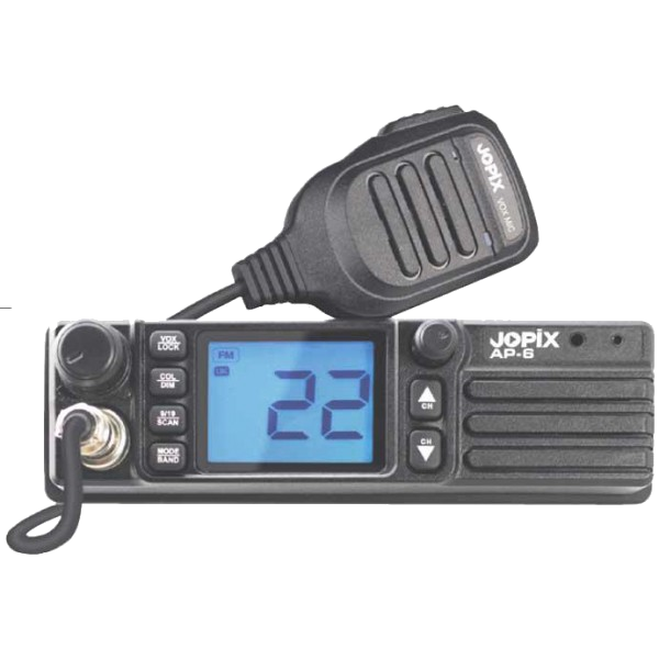 Jopix AP-6 Emisora mvil CB-27 AM-FM multinormas multifuncin 12/24 v