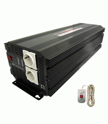 Komunica A-301/4000-24-REMOT Inversor  24V a 220V 4000W + control remoto