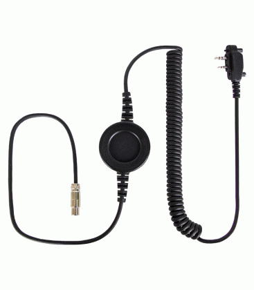 Komunica NC-PRO-CAB-ICF1000 Cable compatible con series NC-PRO, con PTT redondo y conector para Icom ICF1000- 2 tornillos