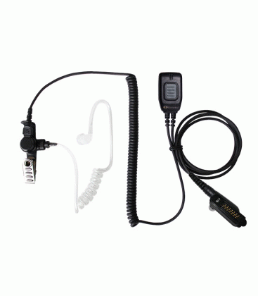 Komunica PWR-GES-IP-TUB-ICF62 Microauricular pinganillo con auricular tubular protección IPX7 para walkies Icom IC-F52, IC-F62