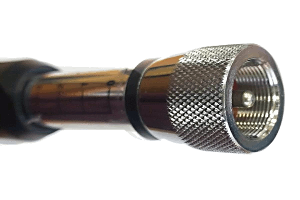Komunica HF-PRO-1 detalle ajustable y conector PL