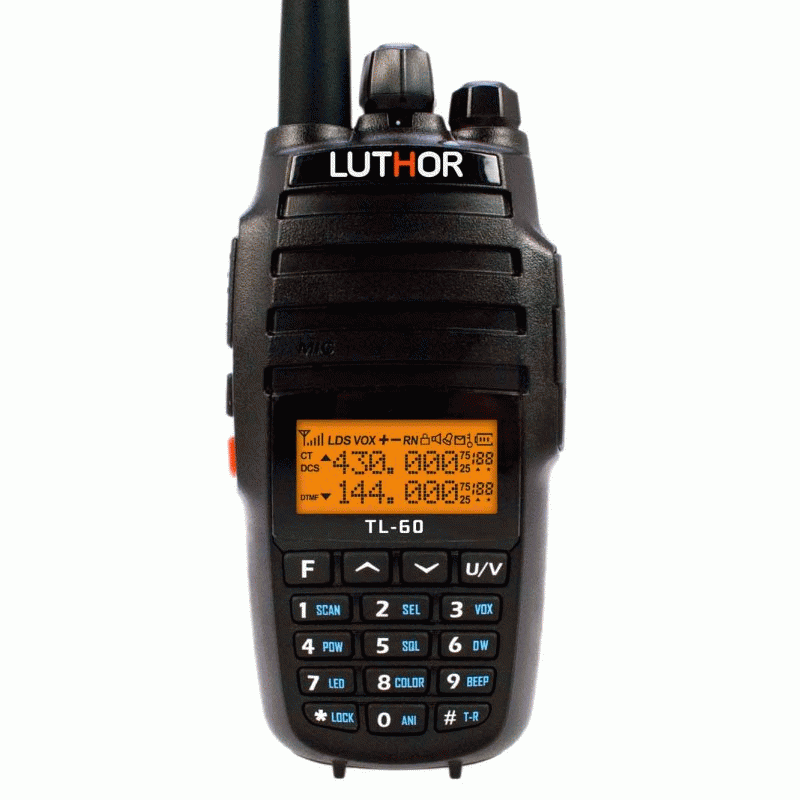 Luthor TL-60, Walkie radioafici bibanda VHF/UHF (144/430 MHz) 10W VHF / 9W UHF