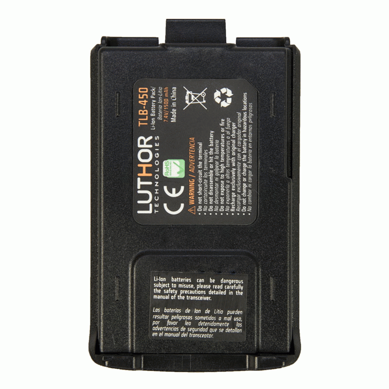 Batera Luthor TLB450 Li-Ion 1500 mAh para walkie TL-50