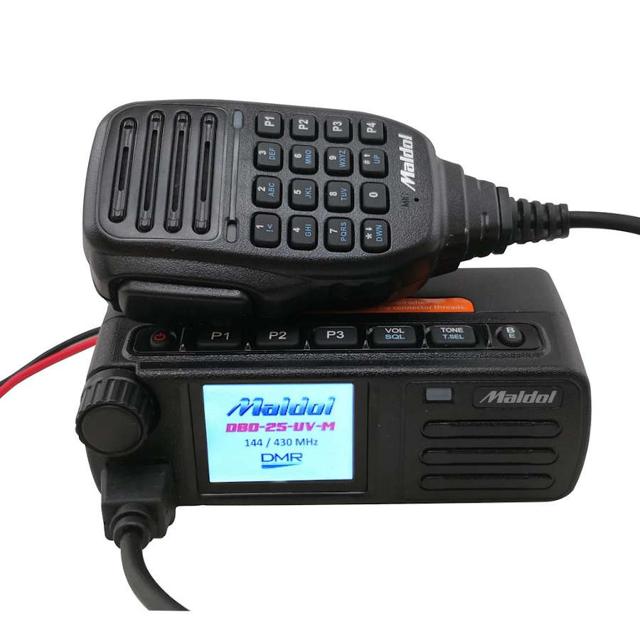 Maldol DBD-25-UV-M Mini emisora bibanda digital DMR y analgica con GPS