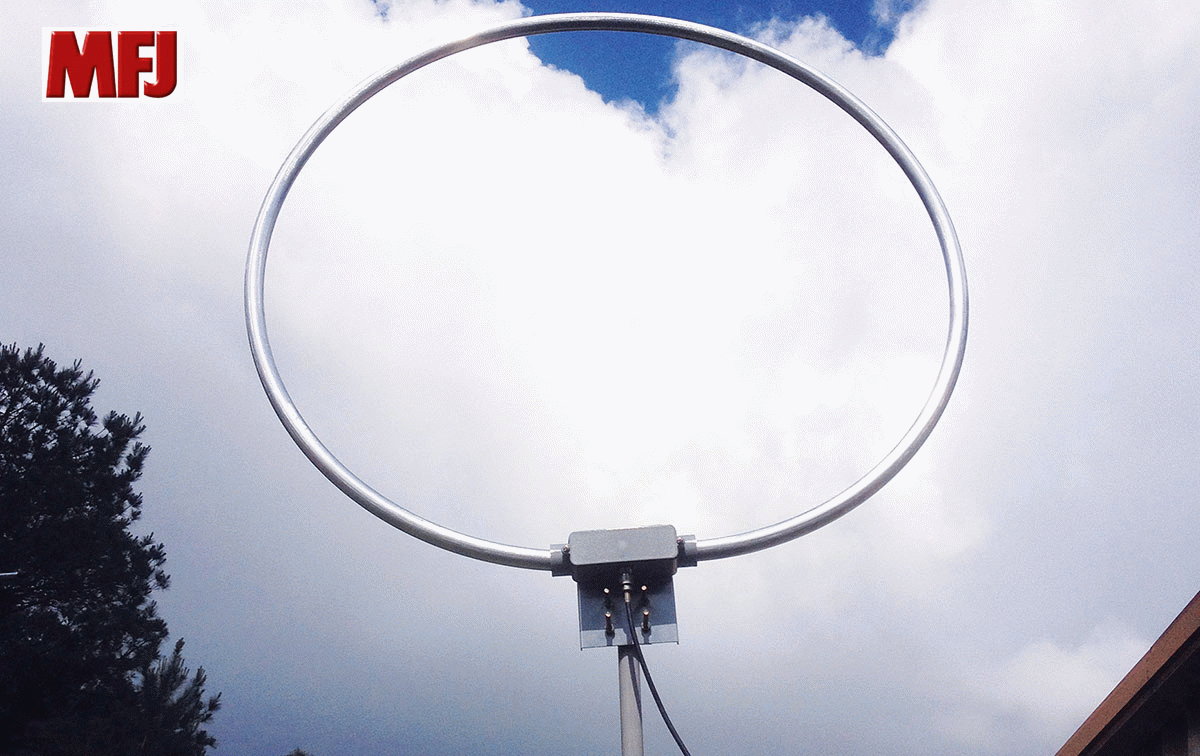 MFJ1886X Antena loop para recepcin HF de 500 KHz a 30 MHz