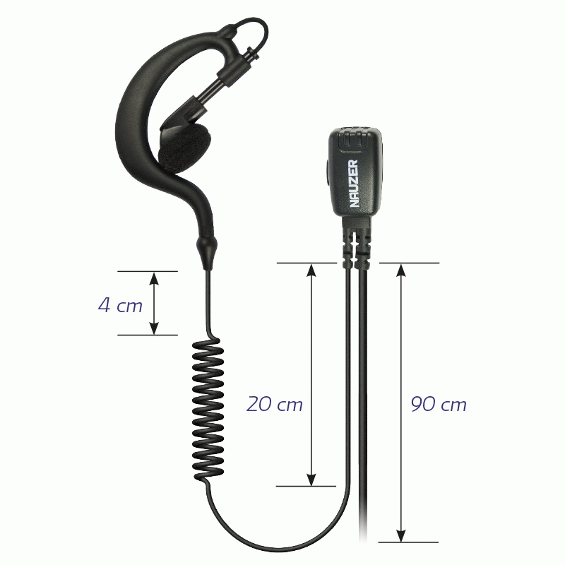 Nauzer PIN-29-Y3 Micro-Auricular per walkie Yaesu VX-800