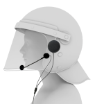 Micro-auriculares para cascos policiales