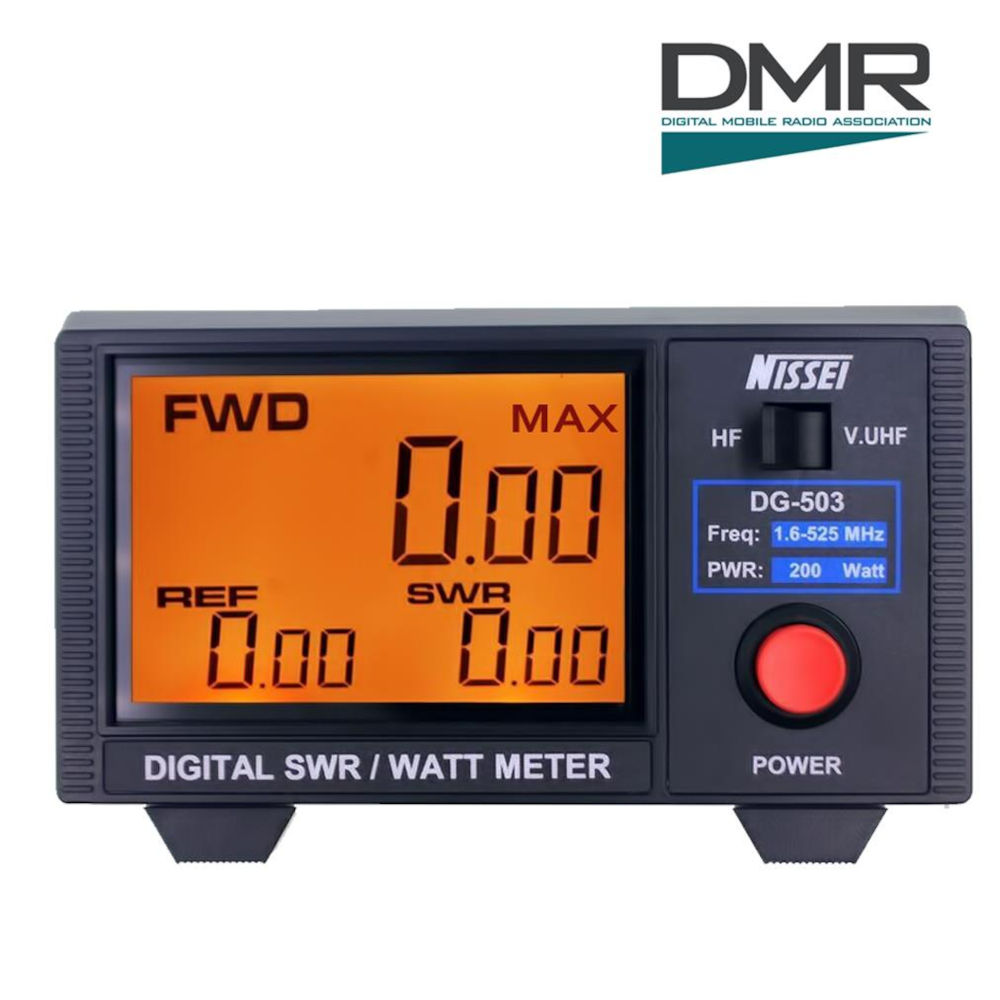 Medidor de ROE y Watimetro HF, VHF, UHF Digital Nissei DG-503 Max compatible DMR