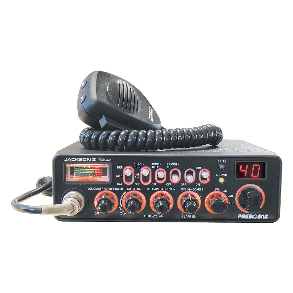 President Jackson II Classic 40 CX-Emisora mvil CB 27 AM-FM-USB-LSB