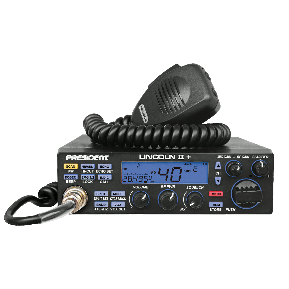 President Lincoln II PLUS ASC - Emisora HF 28-30 MHz para mvil