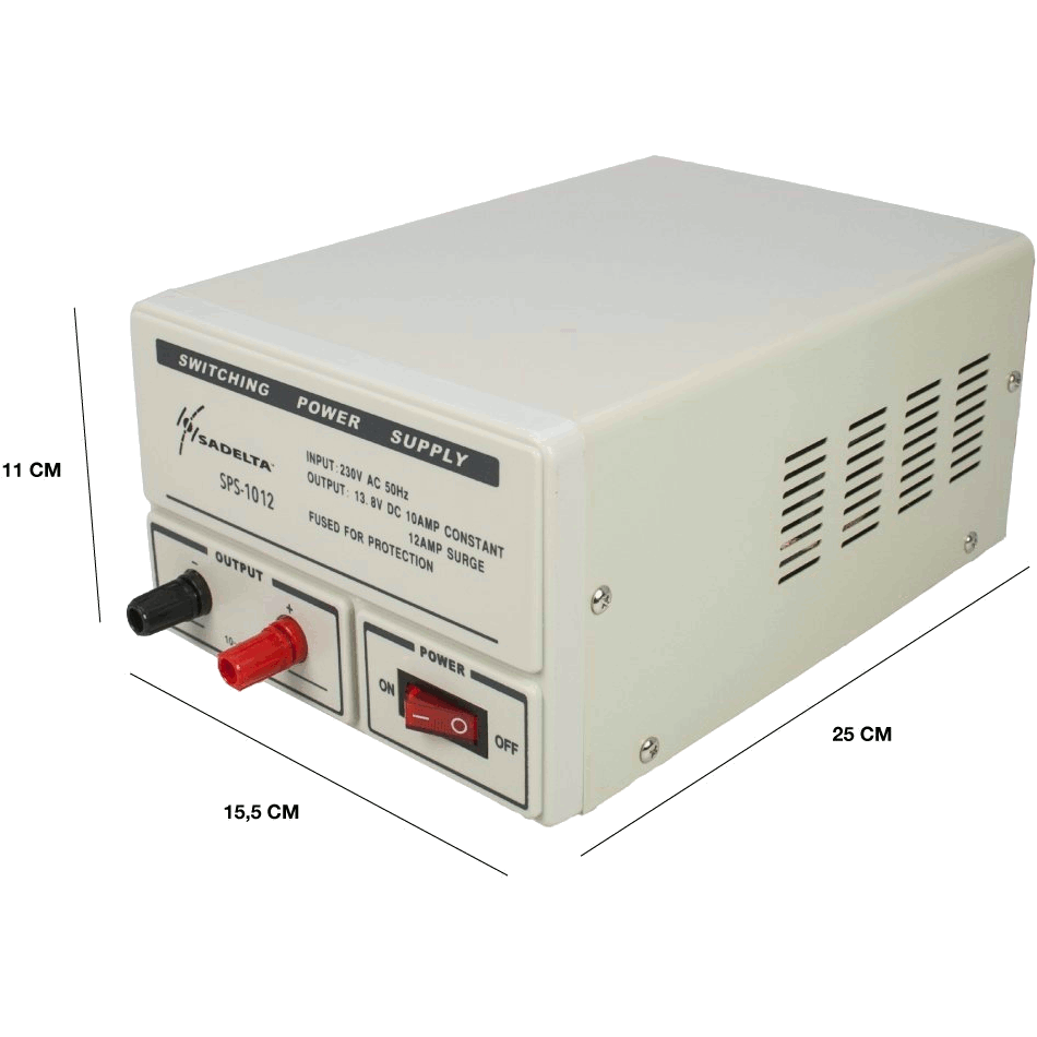 Sadelta SPS-1012 Font d'alimentaci commutada 12V 10-12A sense instruments