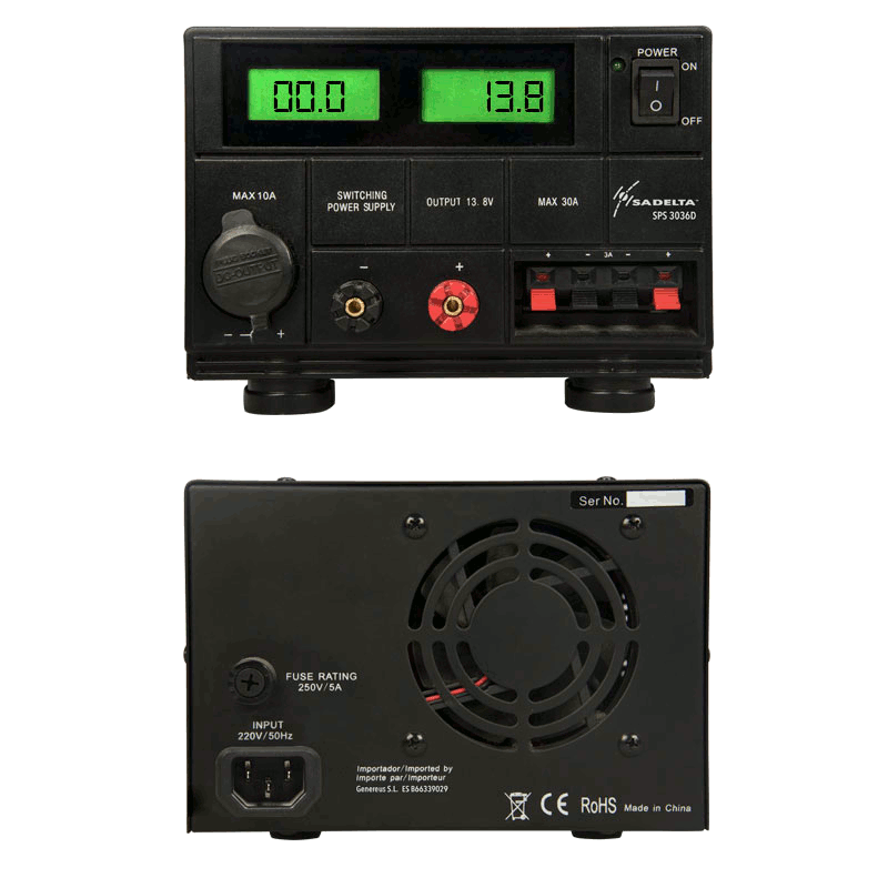 Sadelta SPS-3036D Font d'alimentaci commutada 12V 30-35A instrumentaci LCD