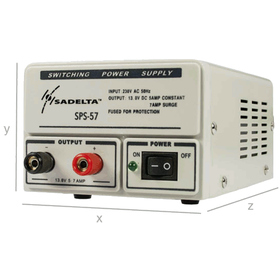 Sadelta SPS-57 Fuente de alimentacin conmutada 12V 5-7A sin instrumentos