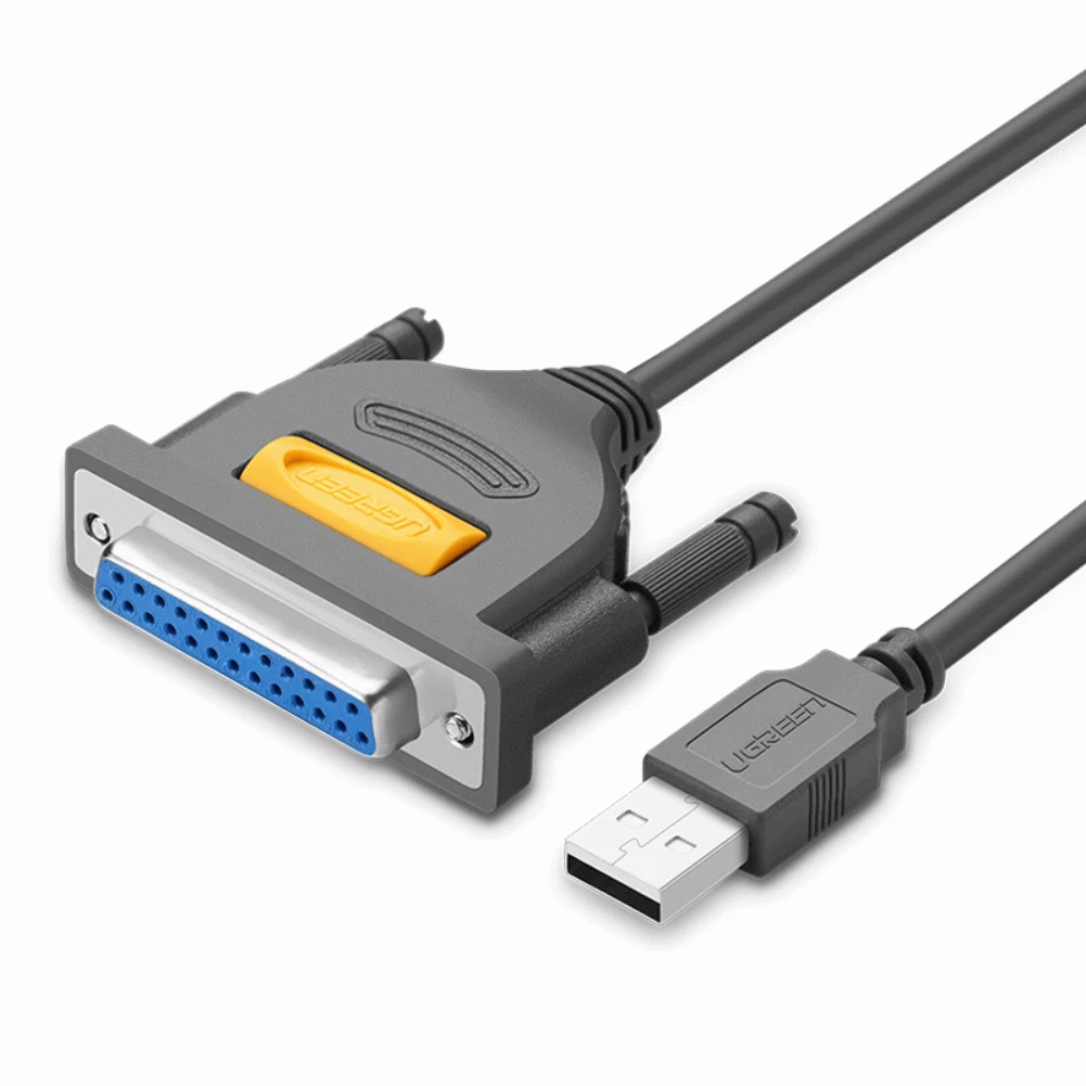 Cable impresora USB a db25 ugreen 25 pines 2m gris 20224