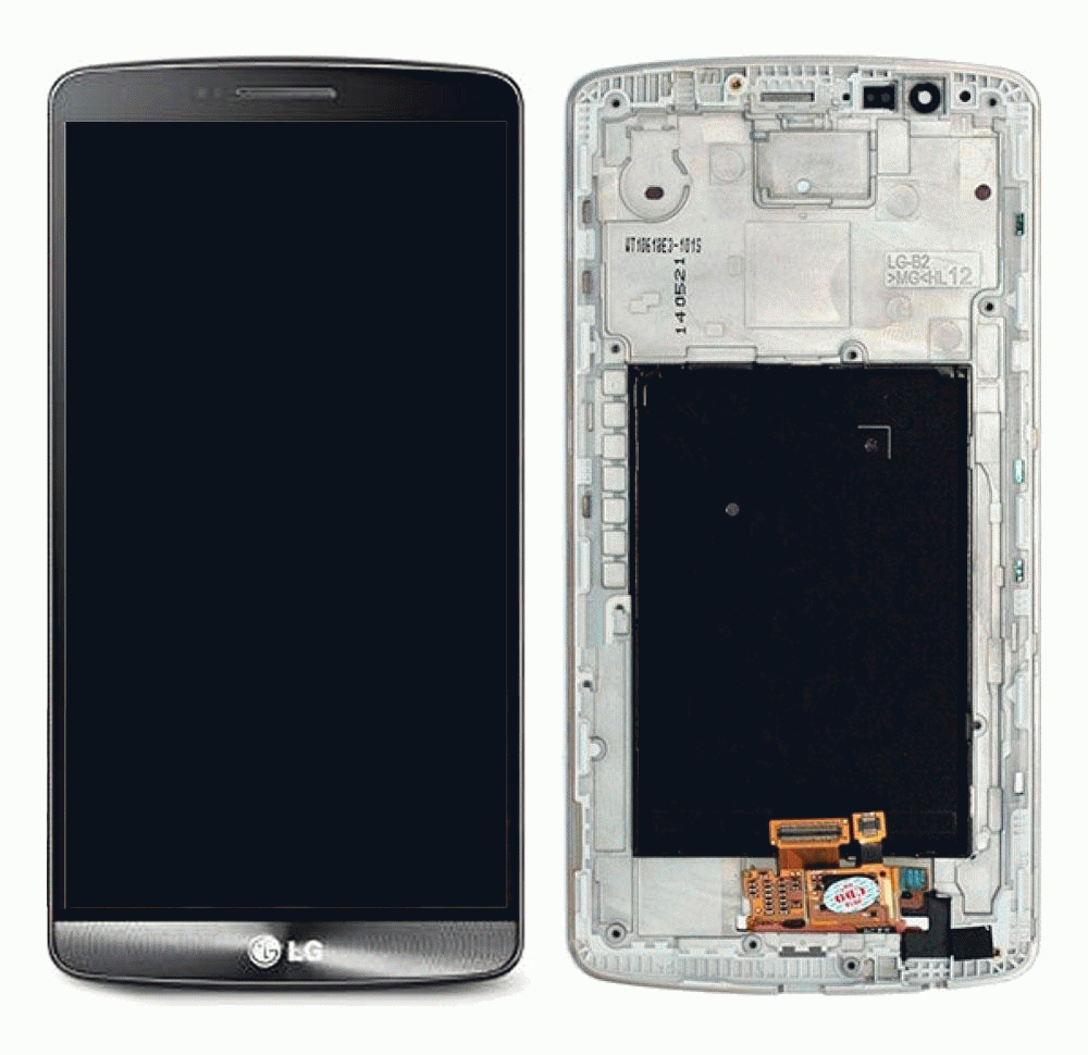 Pant. tctil + LCD LG g3 d850/d855 gris (con marco) 50813