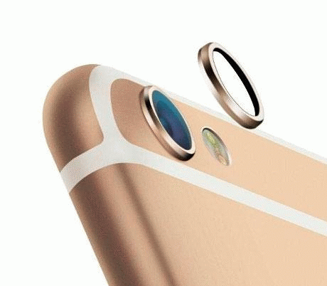 Anillo protector camara IPHONE 6 oro 51079