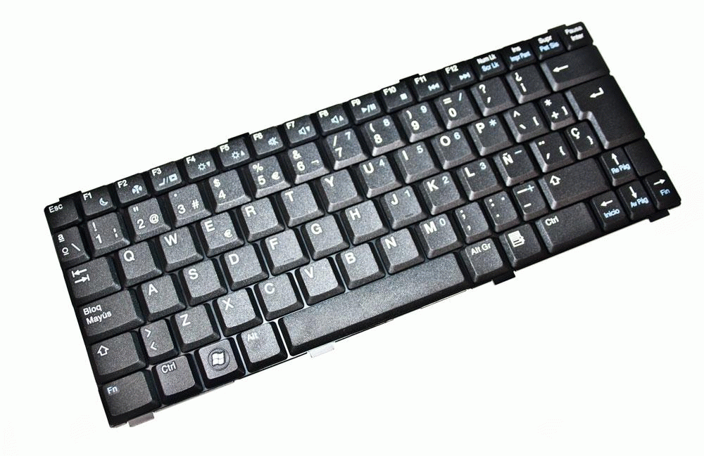 Teclado de recambio para ordenador porttil DELL - DELL v-1200 negro 71009