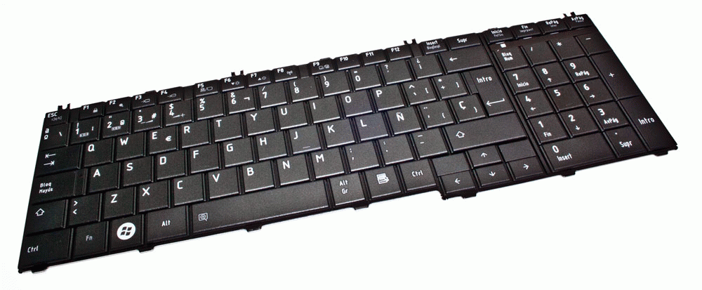 Teclat de recanvi per a ordinador portàtil TOSHIBA - TOSHIBA c650 c660 71058
