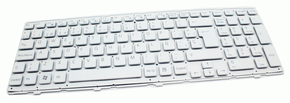 Teclado de recambio para ordenador porttil SONY - SONY vpc-eh series blanco 71128
