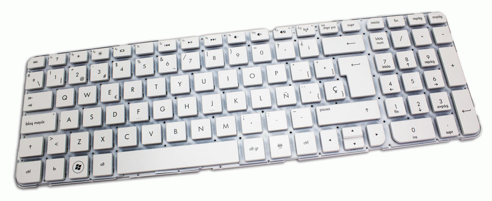 Teclado de recambio para ordenador portátil HP - HP g6-2000 blanco 71210