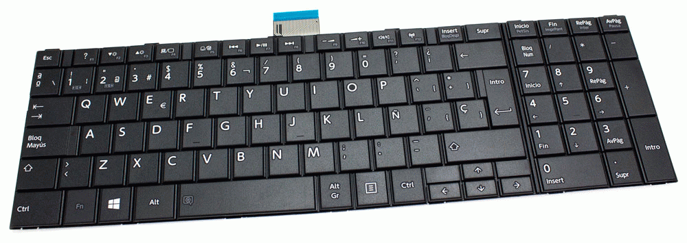 Teclado de recambio para ordenador portátil TOSHIBA - TOSHIBA SATELLITE c50 71233