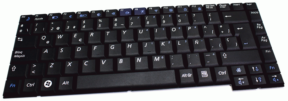 Teclado de recambio para ordenador porttil SAMSUNG - SAMSUNG r510 r60 r70 r510 r560 p510 negro 71240