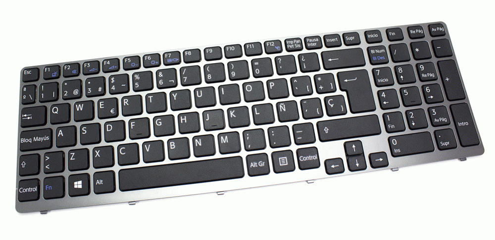 Teclat de recanvi per a ordinador portàtil SONY - SONY sve 15 series blanc 71251