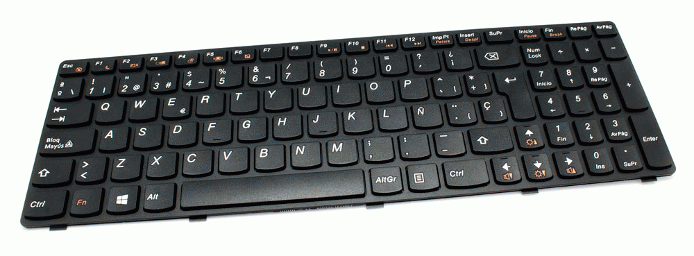 Teclat de recanvi per a ordinador portàtil LENOVO - LENOVO g400,g500 series negre 71301