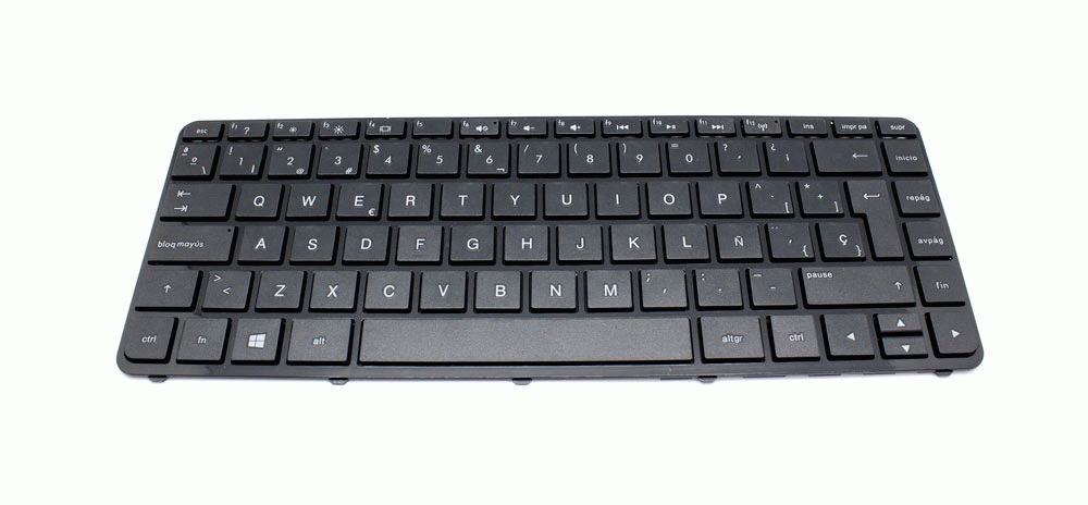 Teclado de recambio para ordenador porttil HP - HP PAVILION 14-n 14-r 14-n200 negro 71381