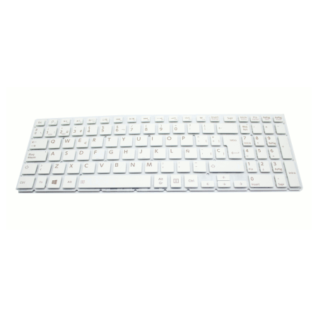 Teclado de recambio para ordenador portátil TOSHIBA - TOSHIBA l50-b blanco 71395