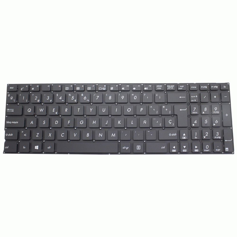 Teclado de recambio para ordenador portátil ASUS - ASUS x756u a556uv z550 negro 71487