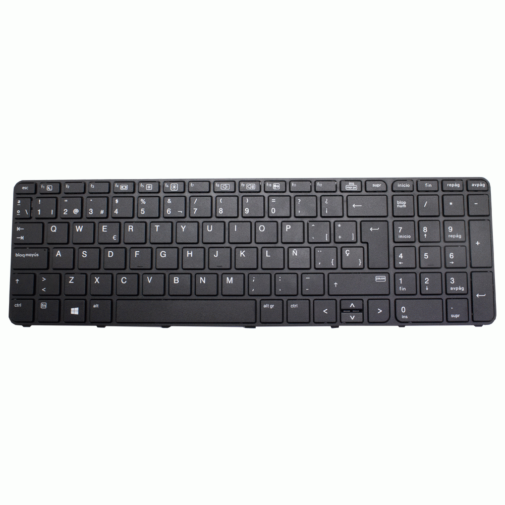 Teclado de recambio para ordenador porttil HP - HP elitebook 450 455 470 g3 G4 negro 71494