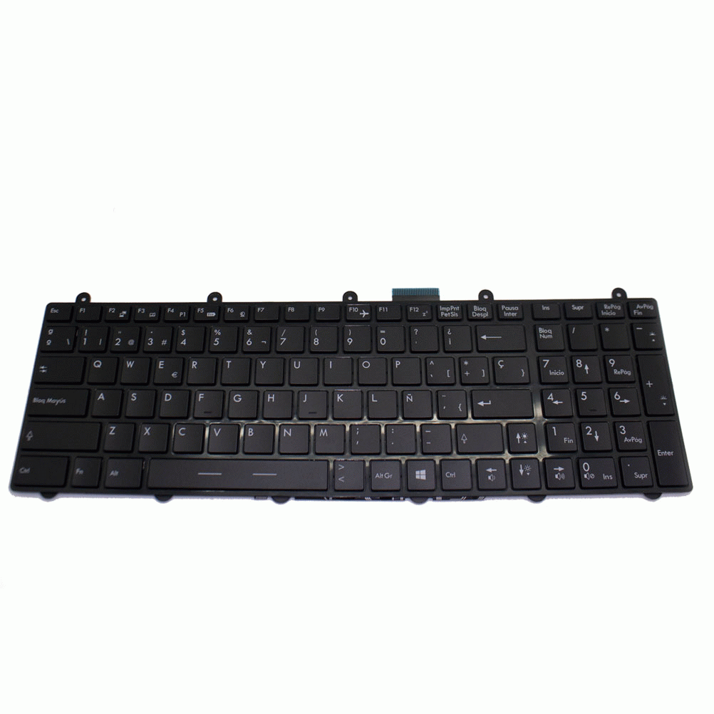 Teclado de recambio para ordenador porttil msi - msi ge62 negro 71527